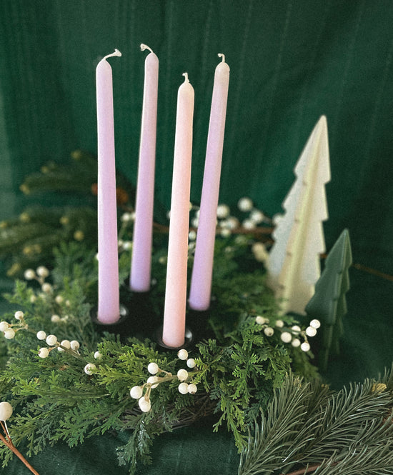 Scented Advent Taper Candles (Set of 4)