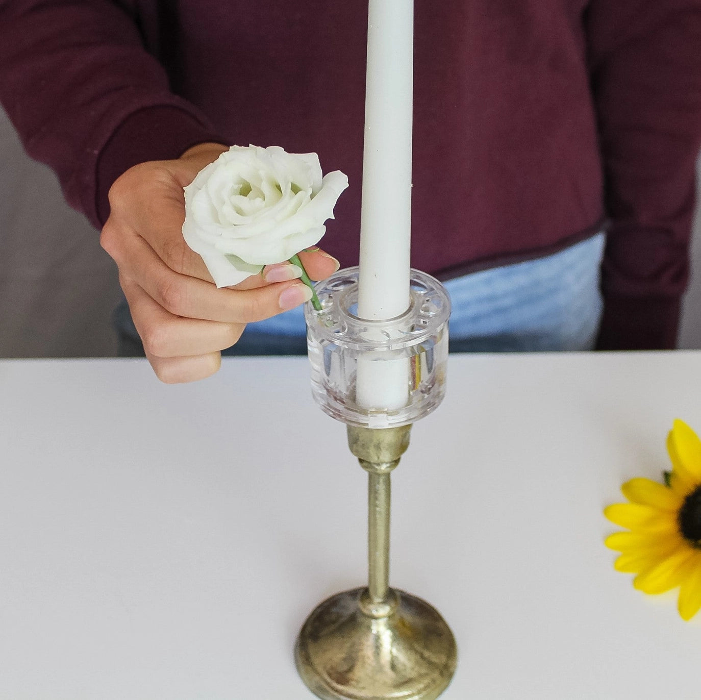 Candle Ring Floral Vase Set (2)