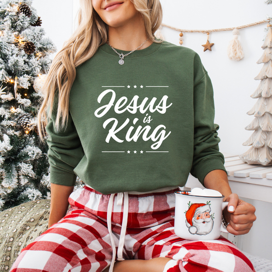 Jesus is King Unisex Organic Sweatshirt