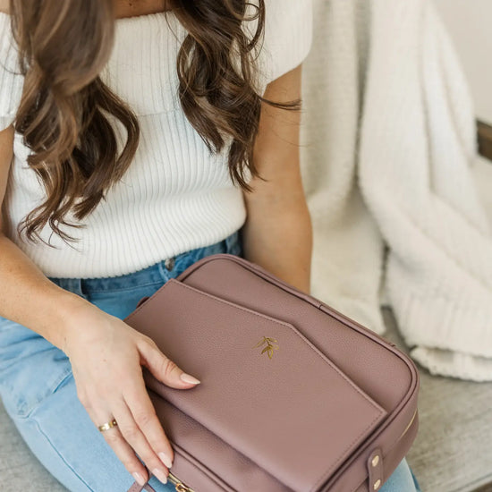 Mauve Crossbody Bible Bag