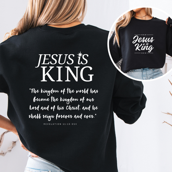 Jesus is King Unisex Organic Sweatshirt