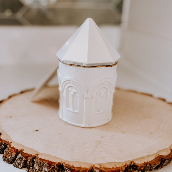 Channel of Peace Beeswax Candle (Inspired by Sts. Francis & Clare)