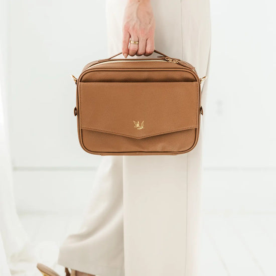 Mocha Crossbody Bible Bag