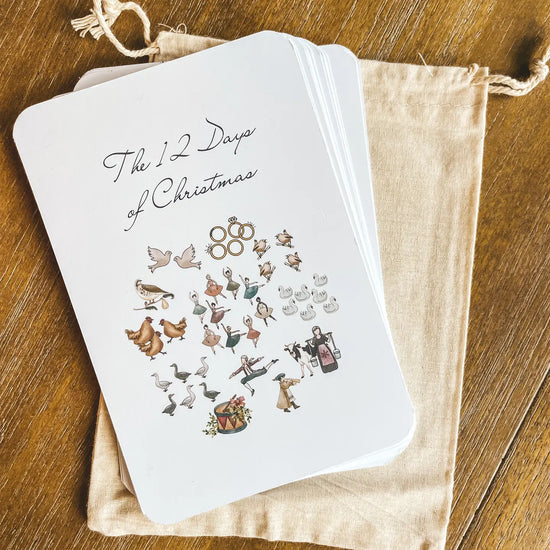 12 Days of Christmas Cards + Stand