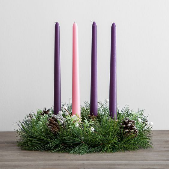 Beeswax Advent Taper Candles (12 inch)