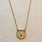 Gold Saint Benedict Medal + Necklace