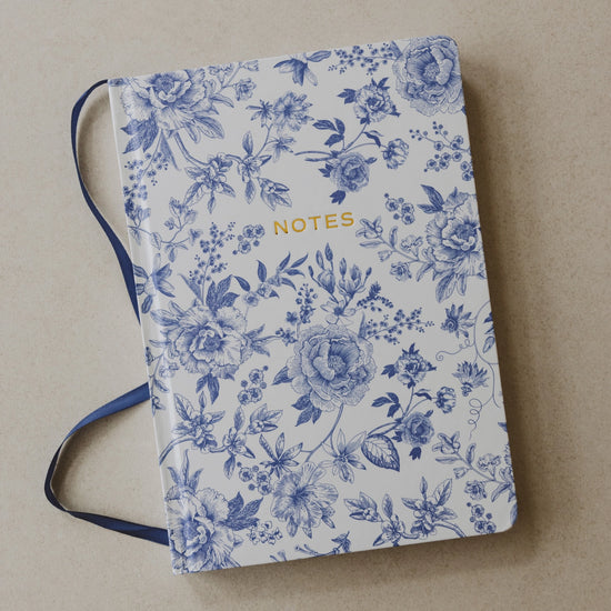 Blue Floral Notebook