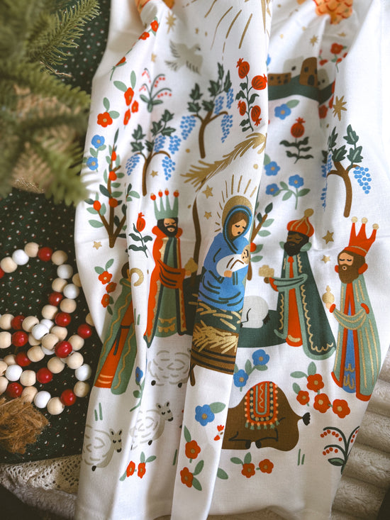 Nativity Tea Towel
