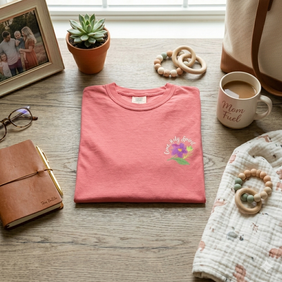 Floral Spirit Tee - Pink