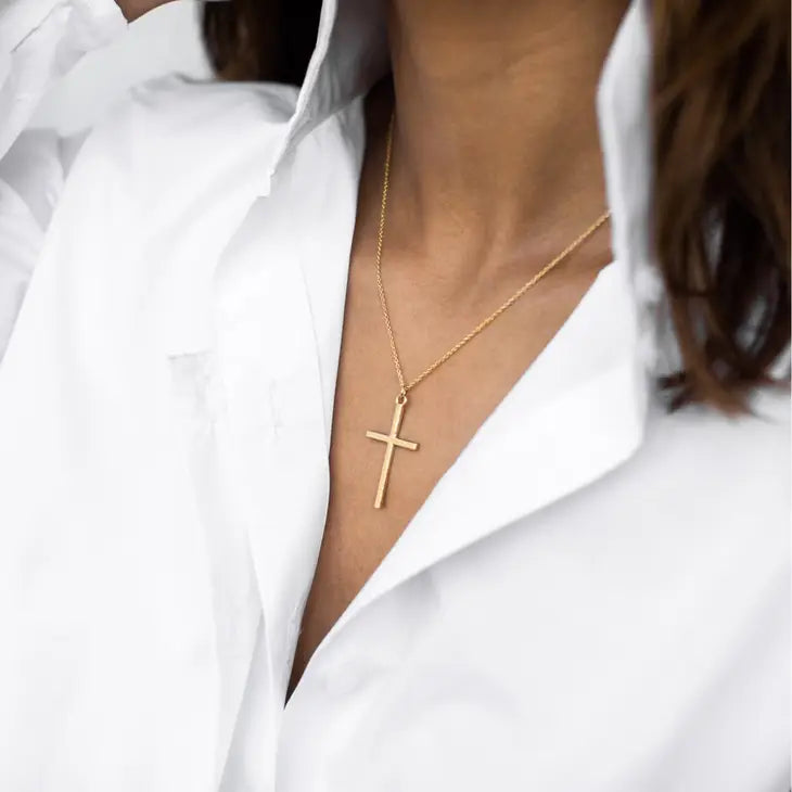 Susan Shaw Arty Cross Necklace