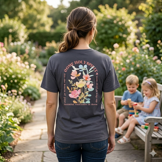 Come, Holy Spirit Pocket Tee - True Navy