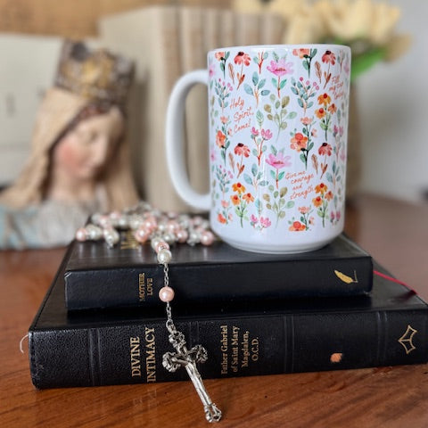 Floral Holy Spirit Coffee Mug