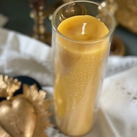 Beeswax Home Altar Candle (90+ Hour Burn)