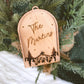 Custom Family Nativity Wooden Christmas Ornament