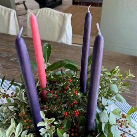 Beeswax Advent Taper Candles (12 inch)