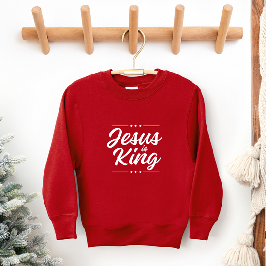 Jesus is King Youth Crewneck Sweatshirt