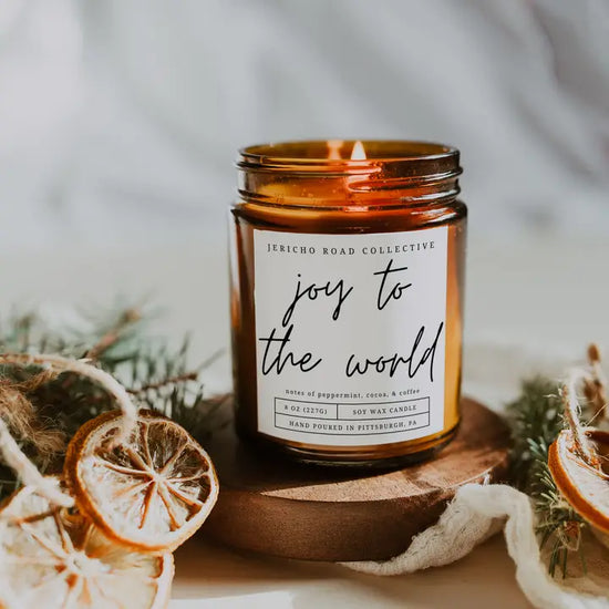 Joy to the World Candle