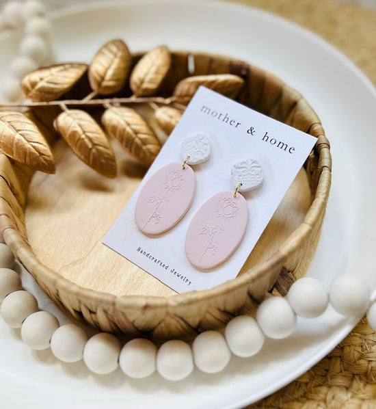 Mystical Rose: Blush Pink Earrings