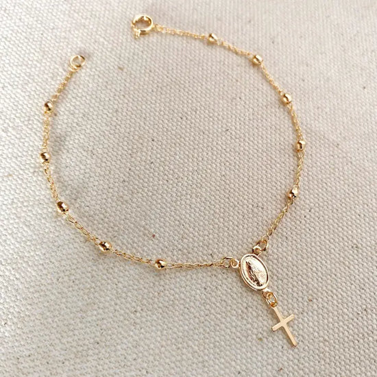 Gold Rosary Bracelet