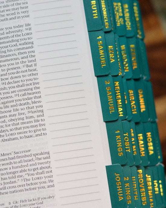 Bible Tabs (Catholic Edition) - Emerald and Gold