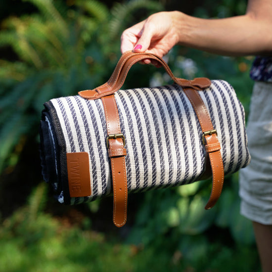 Waterproof Picnic Blanket with Leather Straps