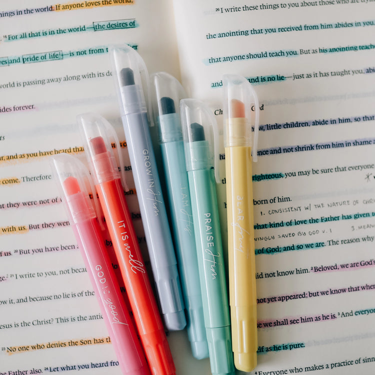 Pastel Bible Highlighter Set – Mother & Home Market