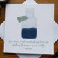 Bottle of Tears Sympathy / Grief Card