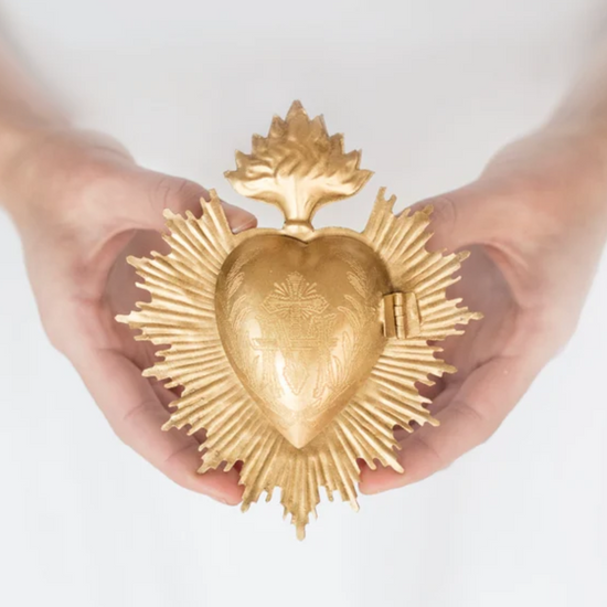 Sacred Heart Milagro: Bright Gold