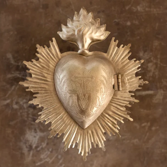 Sacred Heart Milagro: Bright Gold