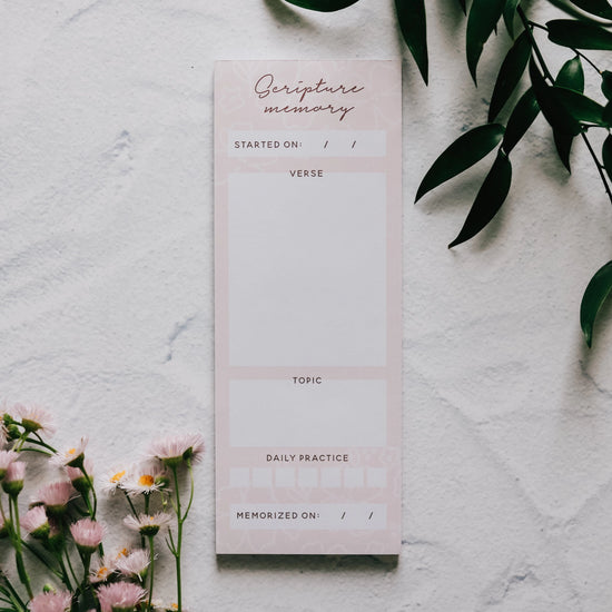 Scripture Memory Notepad