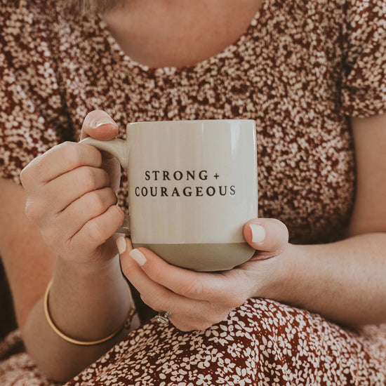 Strong + Courageous Mug